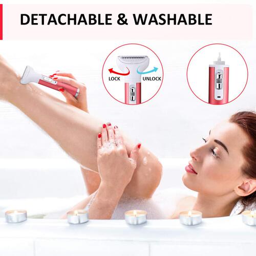 Electric epilator private part shaving instrument underarm pubic hair shaving women's eyebrow trimming knife men's nose hair five-head hair removal knife