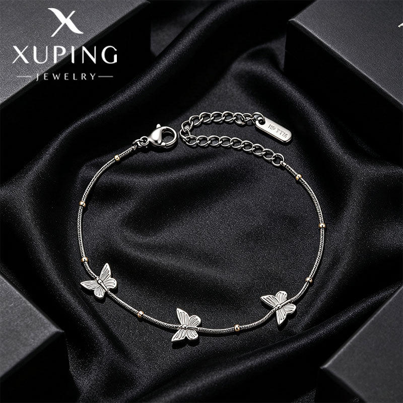 Pulsera de Mariposa de Acero Inoxidable Galvanizada para Mujeres