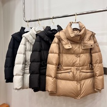 2025秋冬新款收腰短款洋气显瘦加厚羽绒服女连帽保暖外套气质百搭