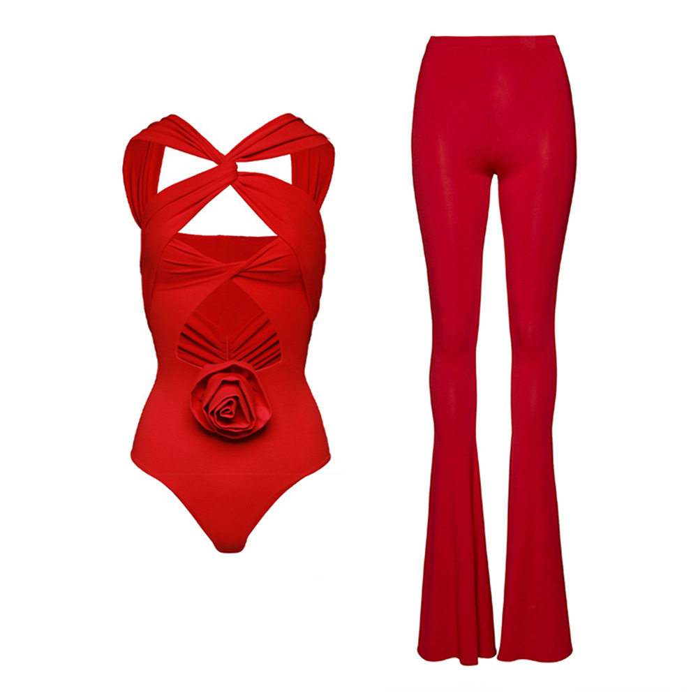 Women's Elegant Classic Style Solid Color 2 Pieces Set One Piece Swimwear display picture 5