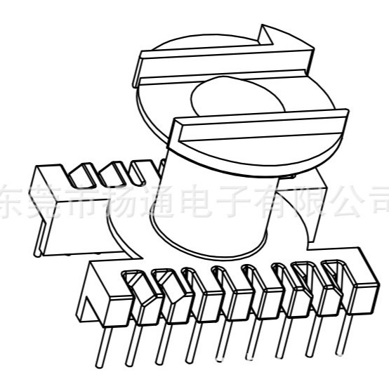 EER35变压器骨架EER36电木骨架高频骨架bobbin立式9+9针 3521