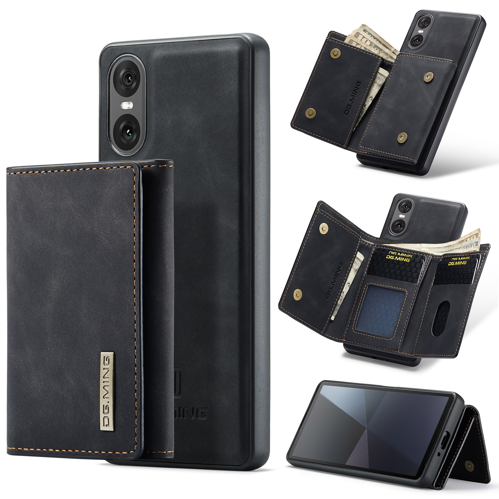 M1 for Sony Xperia 10 VI Protective Case Xperia 1VI Magnetic Split Wallet Phone Case 2024_voghion.com