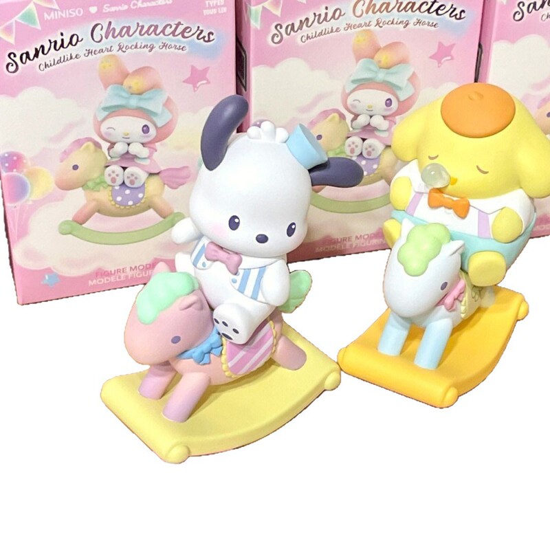 Miniso サンリオ チャイルドハート トロイの木馬シリーズ ブラインドボックス クロミ シナモンドッグ かわいい デスクトップ装飾品 女性ギフト|undefined