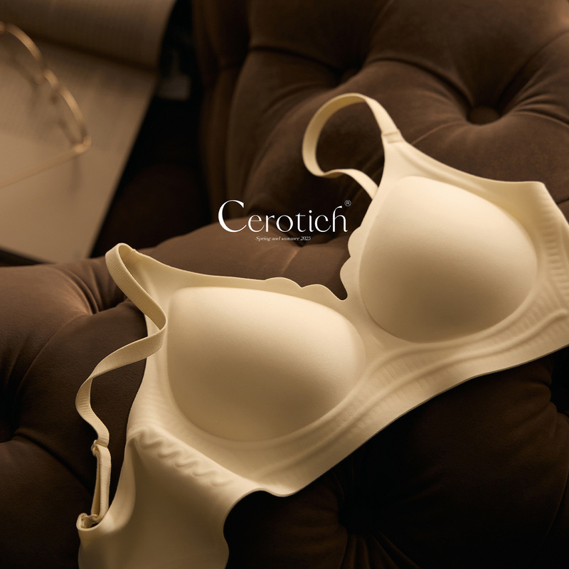 Cerotich Jelly Seamless Bra for Women with Small Busts, No Empty Cups, No Underwire, Breathable, Lift-Up Bra, Thin Style