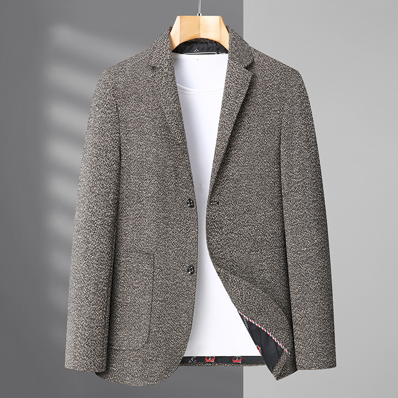 Extra Large size men's suit jacket spring and autumn business plus size loose fat guy fat suit casual top