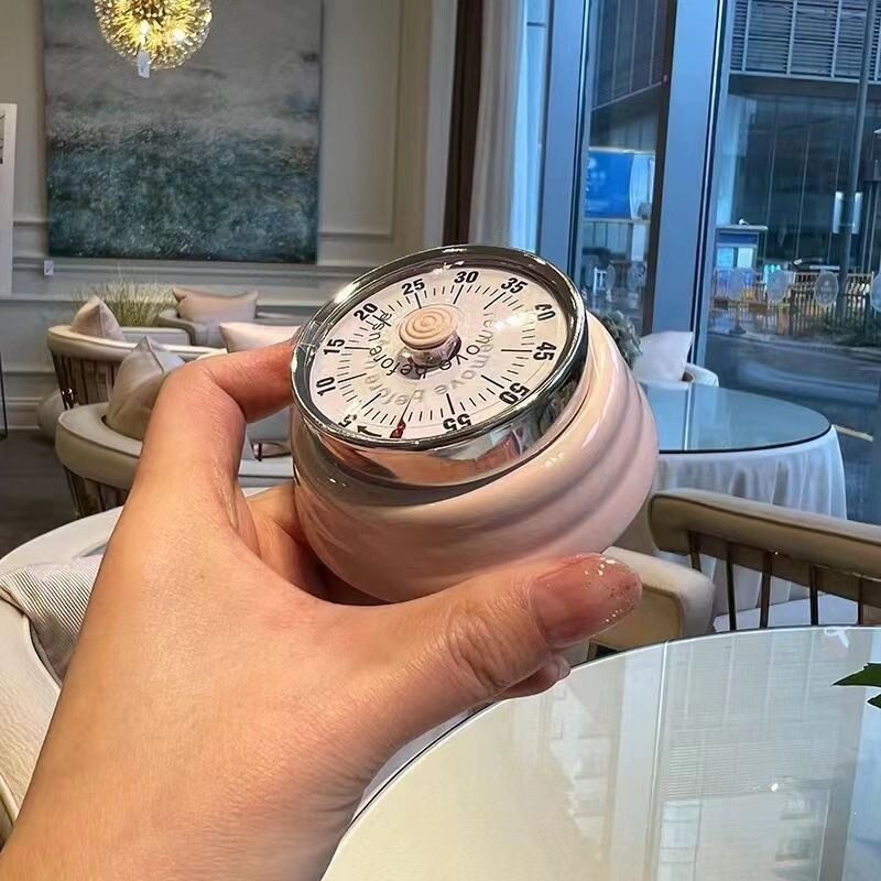 Japanese-style mechanical timer, kitchen cooking timer, visual time management alarm clock, magnetic attachment Japanese-style mechanical timer, kitchen cooking timer, visual time management alarm clock, magnetic attachment