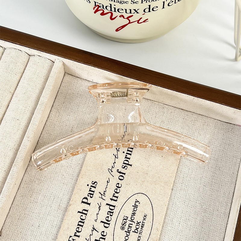 Transparent champagne [11.5cm large size ~ suitable for normal hair volume]