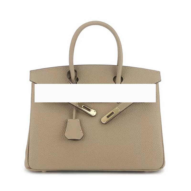 Cross-Border High-Quality Original Genuine Leather Togo Small-Grained Gold Platinum Bag, Fashionable Large-Capacity Handbag
