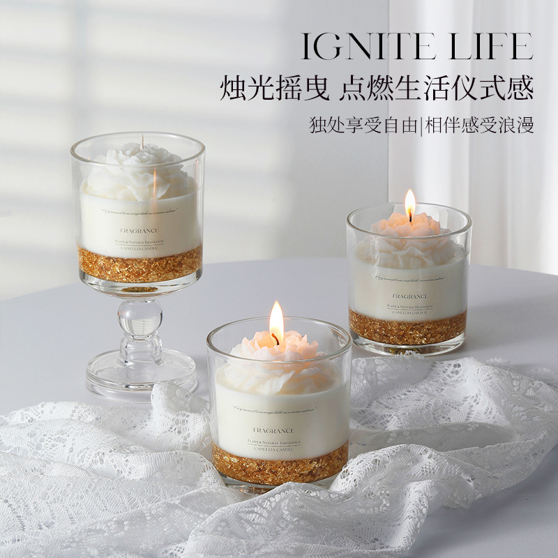 Velas aromáticas de alta gama para dormitorio, fragancia duradera, cera de soja, caja de regalo de cumpleaños, recuerdos de boda, venta al por mayor