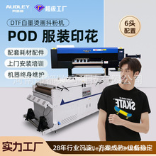 奥德利6头POD服装印花打印机T恤洗水唛抱枕热转印白墨烫画打印机