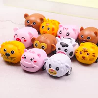 Инерционная задняя сила маленькая игрушка 12 видов мультфильма форма животного задняя сила автомобиль подарок Свинья Лев Олень детский подарок