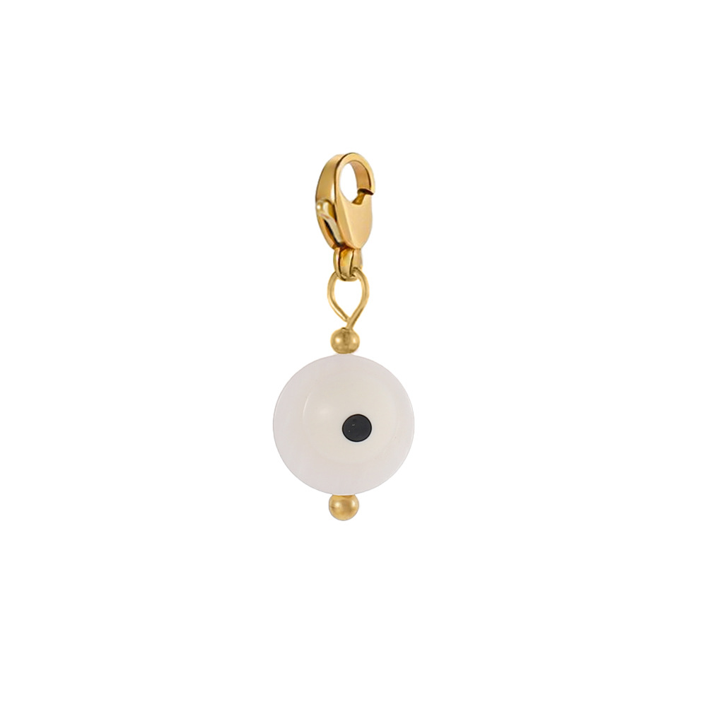 2g Weight Pendant Jewelry Making Type DIY Ornament Accessories Classification 1 Piece Quantity 304 Stainless Steel Material Devil's Eye Pattern All Seasons Season Polished Finish Plating Design Simple Style, Classic Style Style 1 Piece 304 Stainless Steel Devil's Eye Polished Pendant DIY Ornament Accessories 1