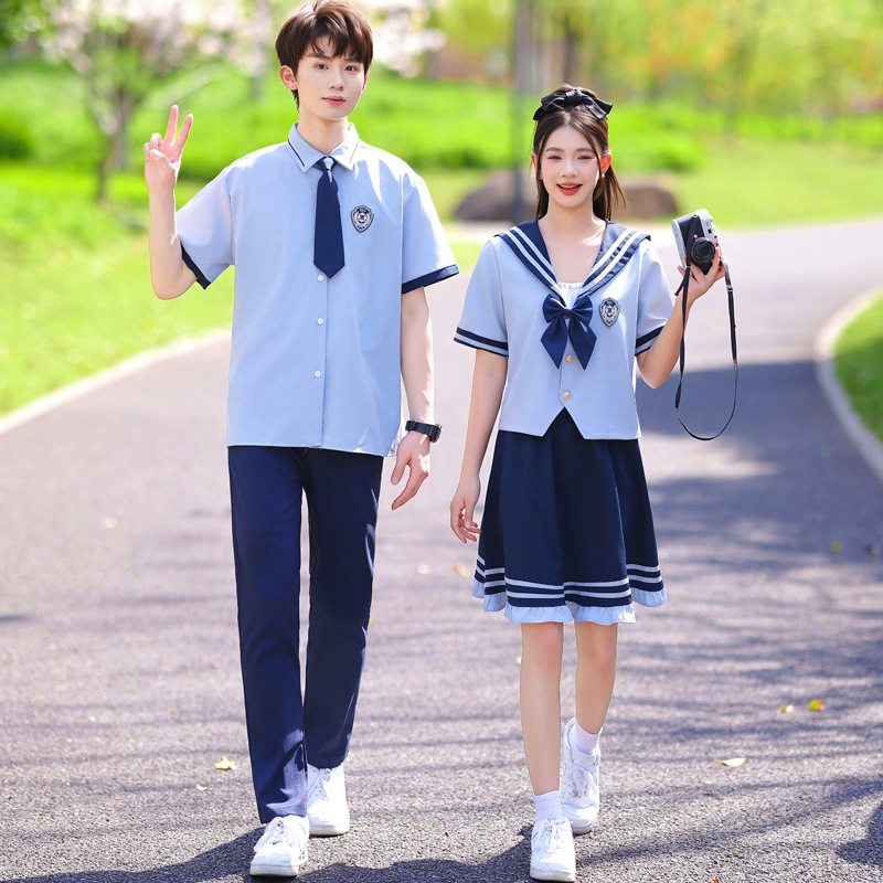 Primary and Secondary School Uniforms, Navy Collar Jk Uniforms, Class Uniforms, Children's Day Chorus Performance Uniforms, Graduation Photos