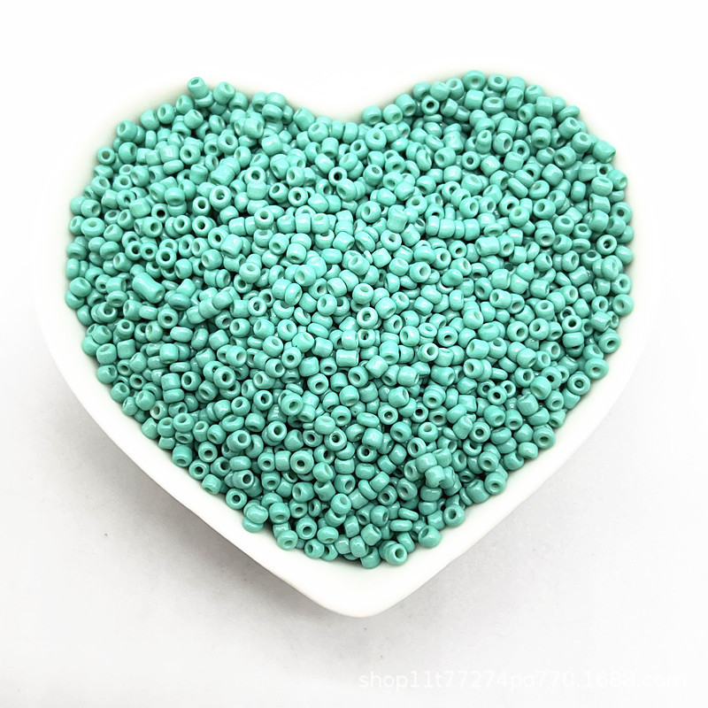 2/3/4mm color sólido vidrio pequeño arroz cuentas DIY hecho a mano collar pulsera joyería accesorios (15g un paquete)