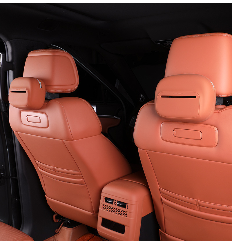 Silicone car tissue box, hanging type, universal for armrest box and seat back, tissue box cover for car tissue storage