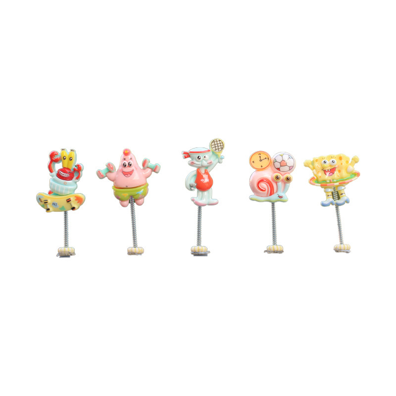 Nueva creatividad SpongeBob accesorios de automóviles dibujos animados consola central de aire acondicionado accesorios de salida de aire