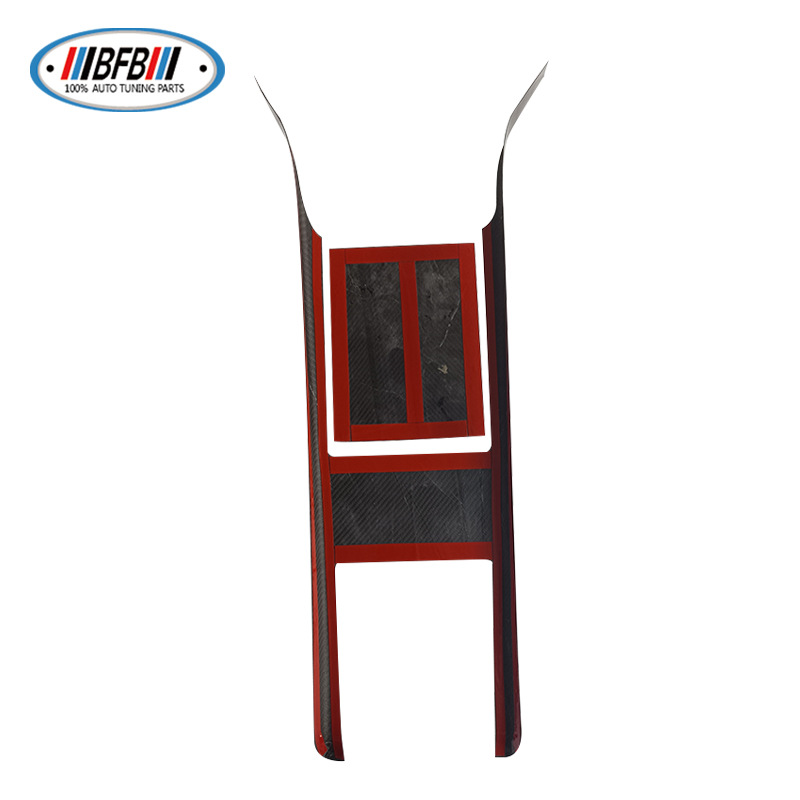 100% Real Carbon Fiber Center Console Gear Shift for 2023 Tesla Model X - Glossy Carbon Fiber Interior Decoration