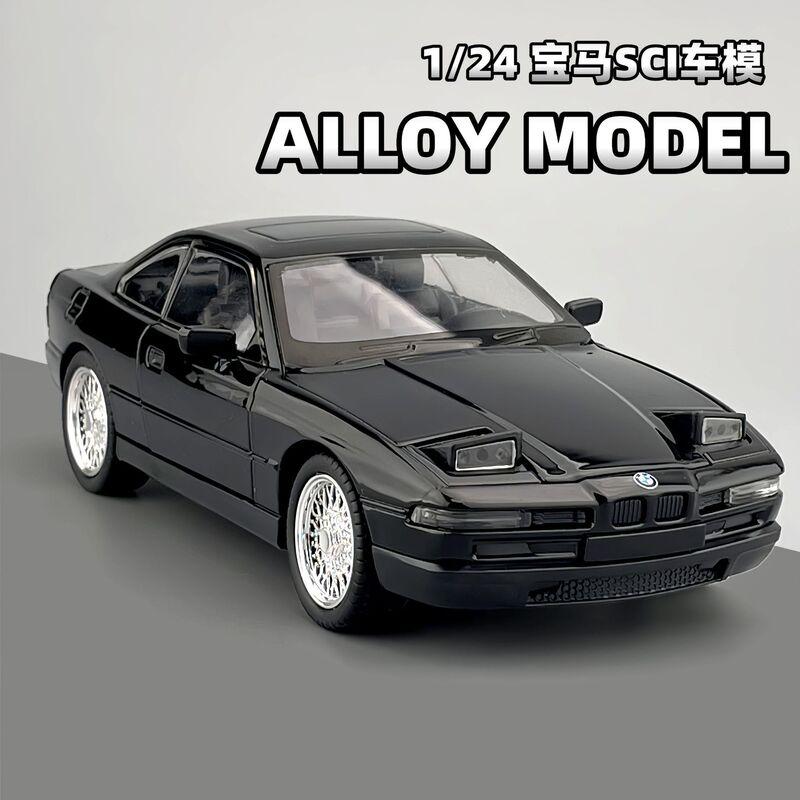1:24 Bmw 8 Series 850Csi Alloy Car Model Simulation Sports Car Ornament Children's Toy Gift Wholesale