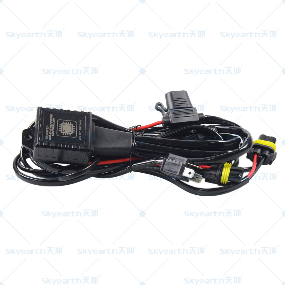 controlador de arnés de cableado especial para lente de doble luz H4 modificada para faro de automóvil LED Mini grupo de cableado de estado sólido inteligente