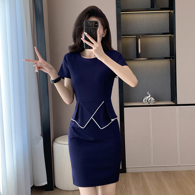 Professional attire temperament 2021 new beauty salon sales department teachers work clothes jewelry store dress front desk tooling