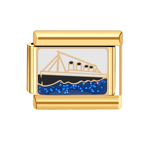 Italian Module Bracelet DIY Stainless Steel 9MM Women's Casual Fashion Detachable Free Matching Cross-border Supply