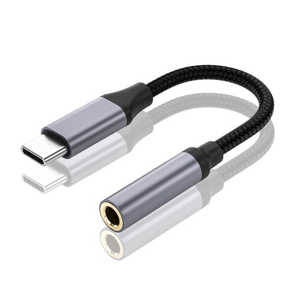 type-c音频转接头3.5mm适用苹果typec手机转换听歌转换器收纳插头