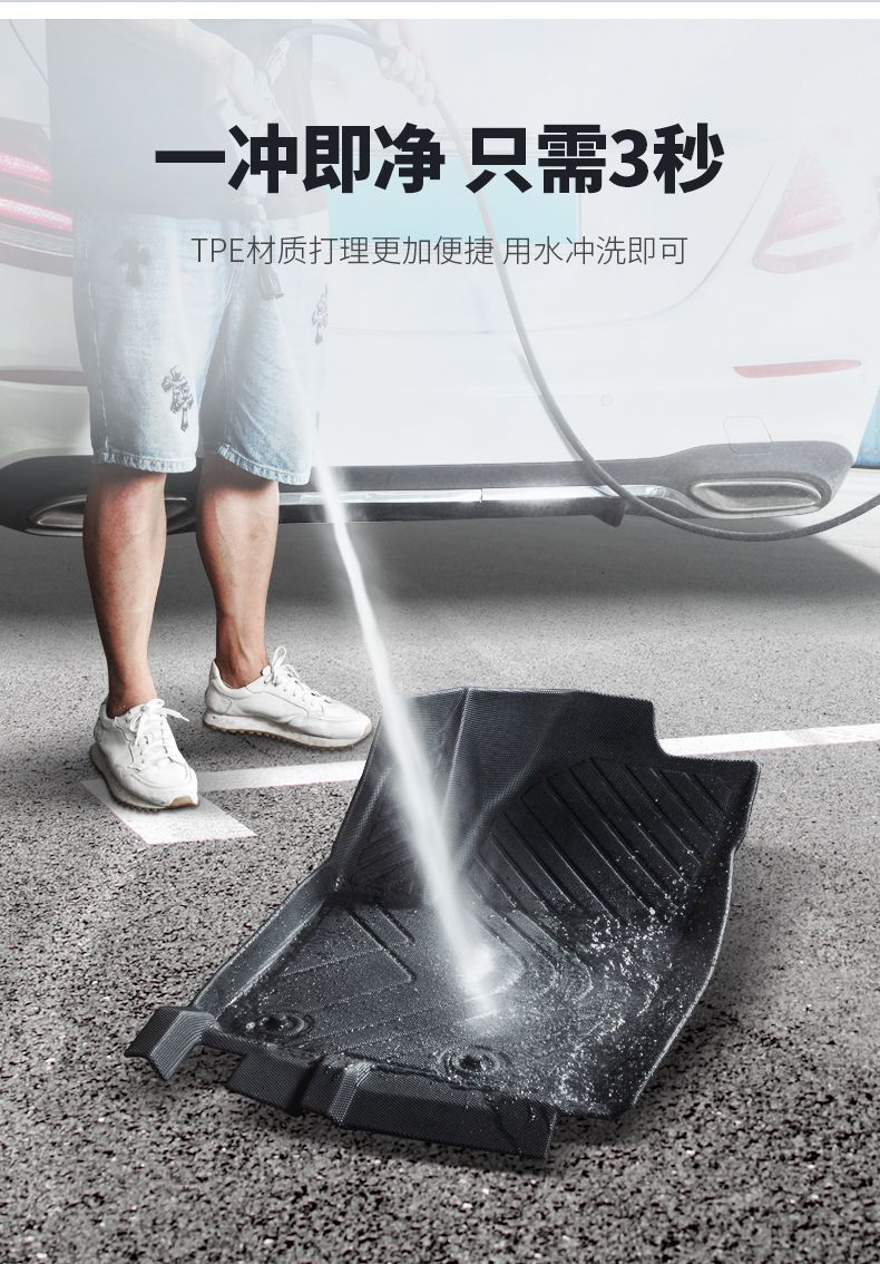 Suitable for Futian Xiangling m2 Single Row Car Foot Mat m1 Double Row Small Truck Surrounding Car National Six Tpe Foot Pedal