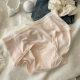 Nude Modal Women's Underwear 7A Cotton Antibacterial Bottom Crotch Plaid Seamless Mid-Waist Breathable Briefs