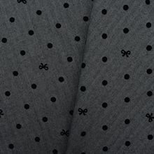 弹力灰色人字斜条纹植绒波点蝴蝶结西装套装连衣裙半裙时装面料