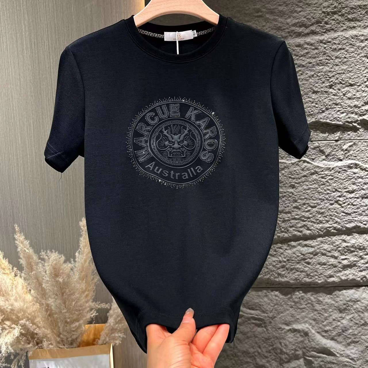 Men's classic life year business men's spring and summer T-shirt Year of the Loong short sleeved men_voghion.com