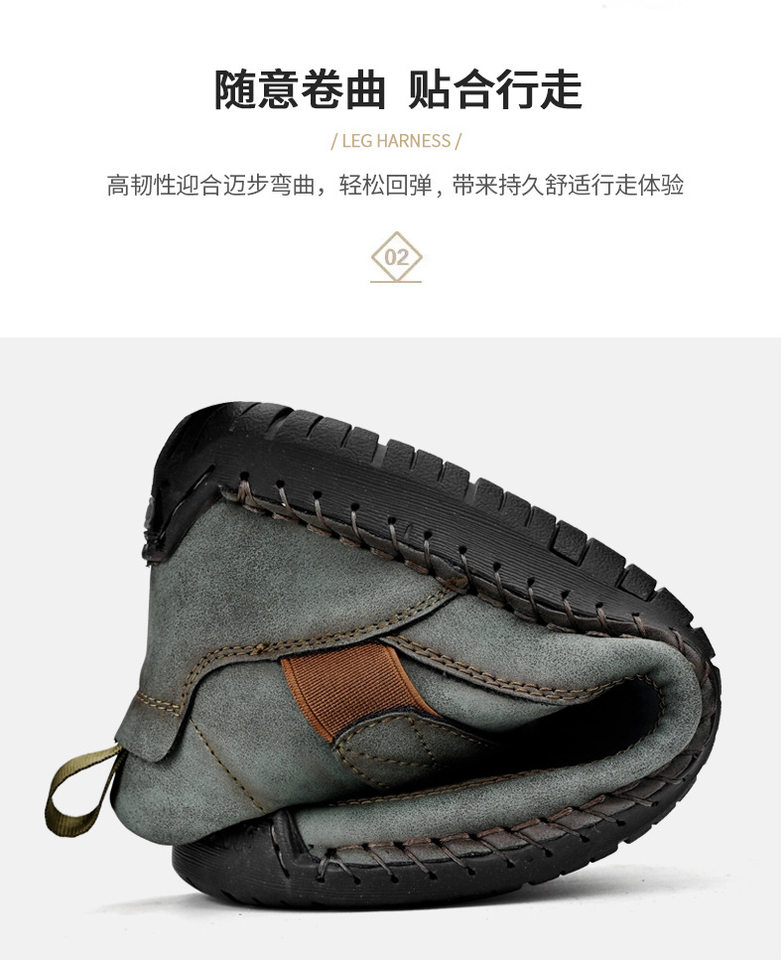 Bốt Martin cổ vừa unisex cỡ lớn, giày bốt da sợi nhỏ đế cao su, phong cách Hàn — 9888 Xanh quân đội, 9888 kaki, 9888 màu xanh lam, 9888 màu đen chi tiết 11