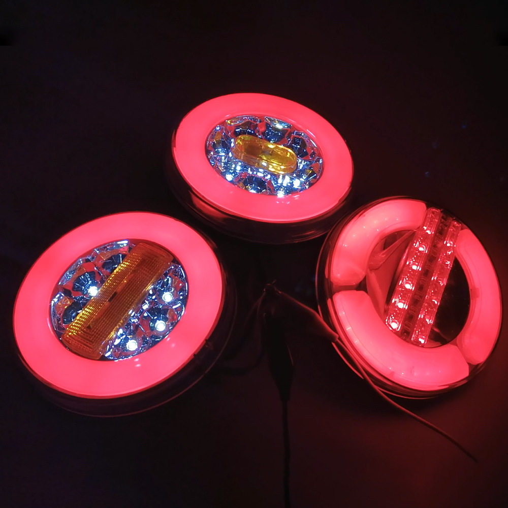 Fabricantes suministro de coche lado luz agua hamburguesa luz agua luz redonda LED remolque luz hamburguesa Luz