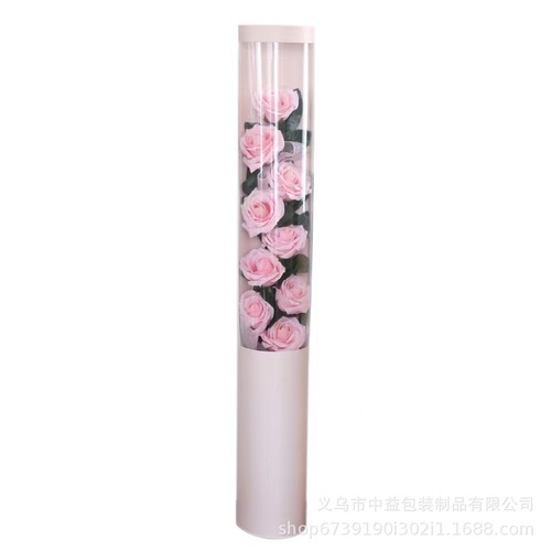 PVC Window Hug Box for Valentine's Day 520 Love Declaration Flower Box Bouquet Single Rose Flower Box Wholesale
