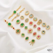�Ƕ��Ȼ���{����Ϟ�Nޱʯ�G�����~�18K���ɫ����diy�Ʒ���