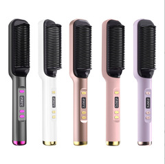 有線ストレートヘアコーム、マイナスイオンで髪を傷めない、携帯用ヘアアイロン、ストレートスプリント、両用電動コーム、ふわふわ加工品