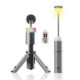 Outdoor multifunctional retractable charging floodlight with remote control portable outdoor long endurance four-color atmosphere lamp