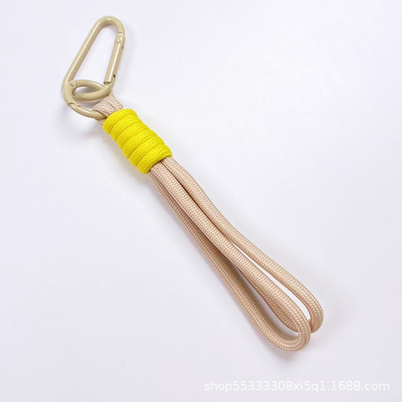 携帯電話のストラップのマカロンの色合わせのキーチェーンのキーチェーンは簡単で短いタイプのロープのキーチェーンのリングの装飾品の卸売りを掛けます。|undefined