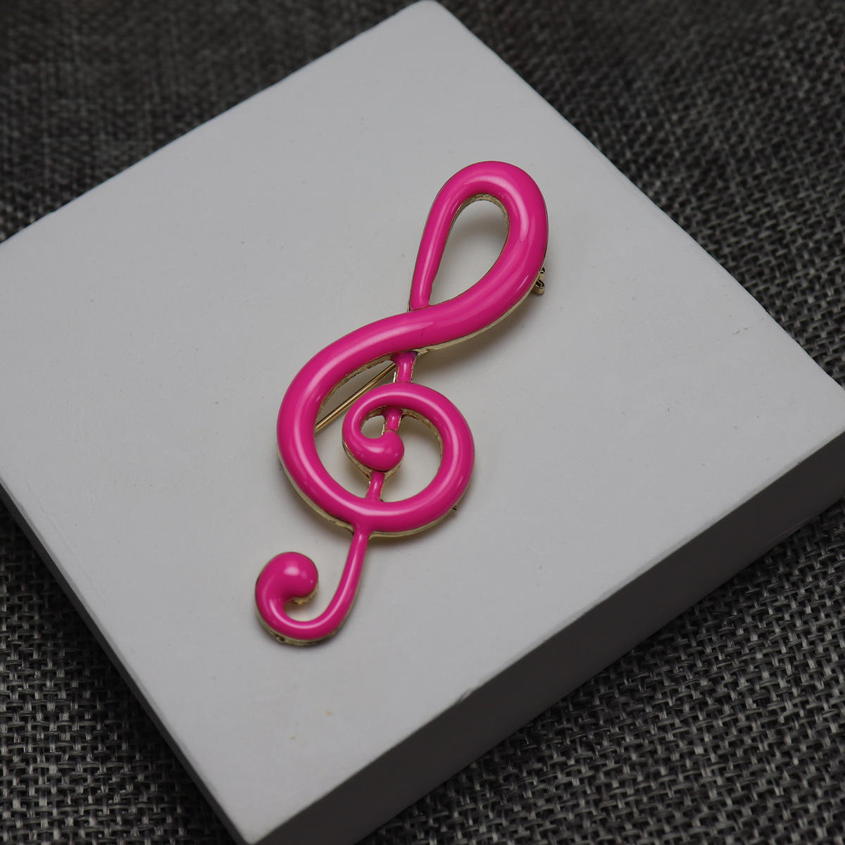 Original Academy Style Multicolor Handmade Enamel Notes Music Student Brooch Corsage Clothing Accessories