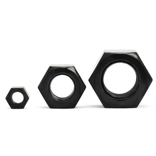 Grade 8.8 black carbon steel hexagonal nut nut high strength M3-M24 fastener external hexagonal nut mechanical grade 8