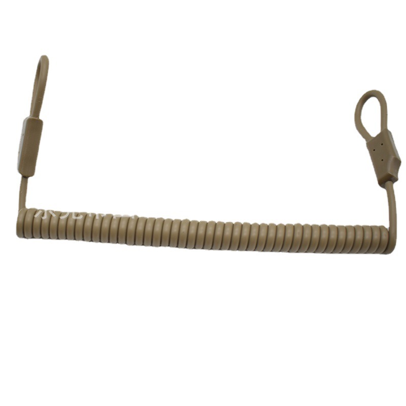 跨境专供军警弹簧钢丝枪绳 钢丝弹簧枪绳 凯夫拉枪纲绳工厂直销