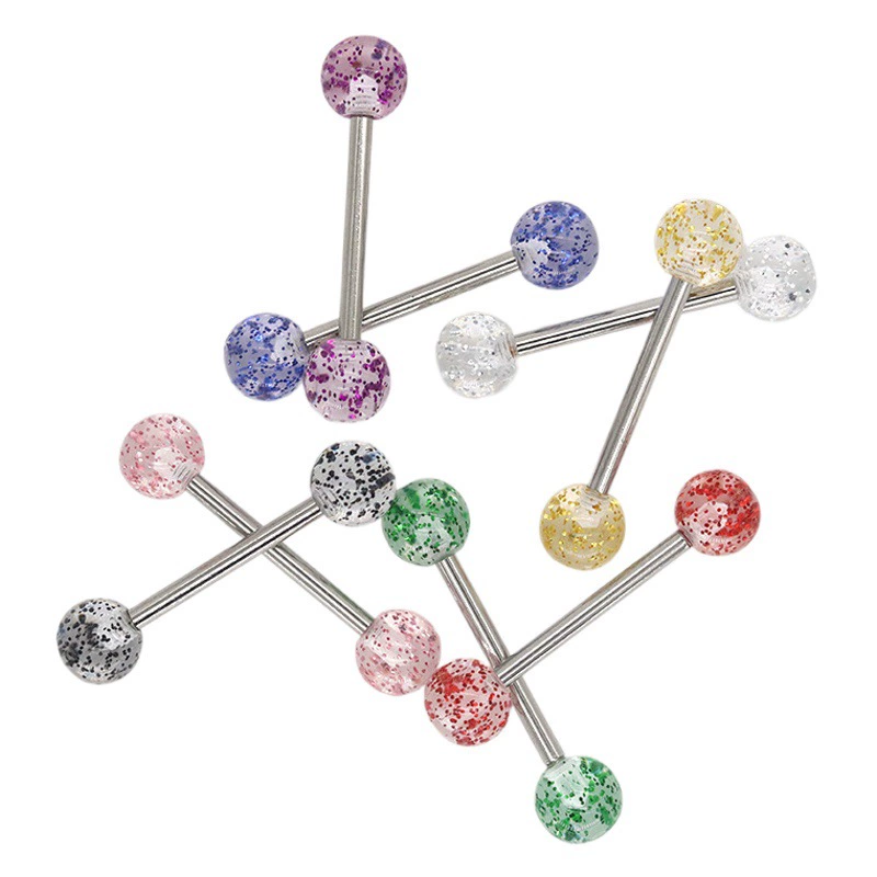 AliExpress Блестки для ногтей на языке гвоздь из нержавеющей стали пирсинг человеческого тела гвоздь на языке европейские и американские ювелирные изделия трансграничная электронная коммерция в наличии гвоздь на языке