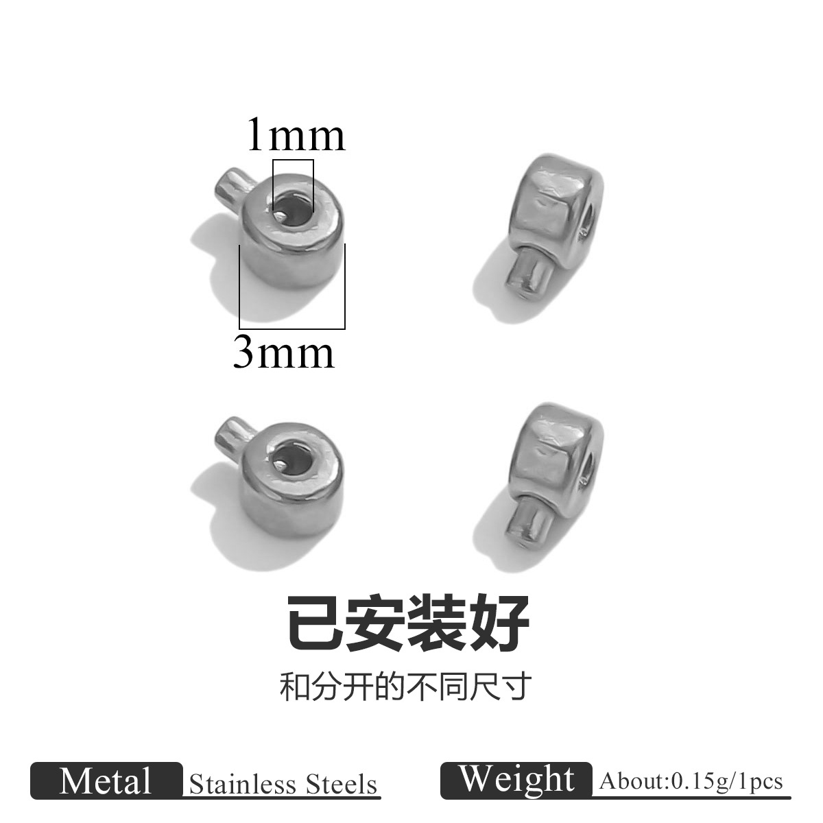 Instalado estilo plano-color acero