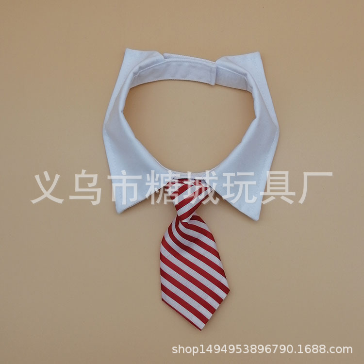 Pet Striped Tie Tie Collar Bufandas Perro Caballero Camiseta Collar Gato Falso Collar LED Iluminante