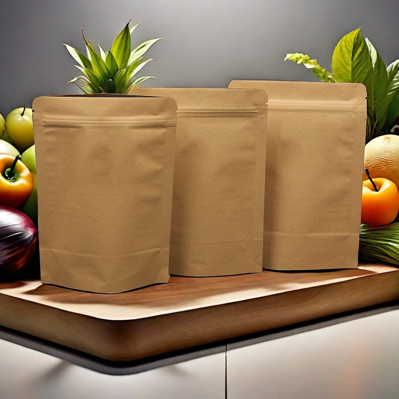 食品牛皮纸包装袋五谷杂粮茶叶防油自立铝箔袋内裤袜子打底裤袋