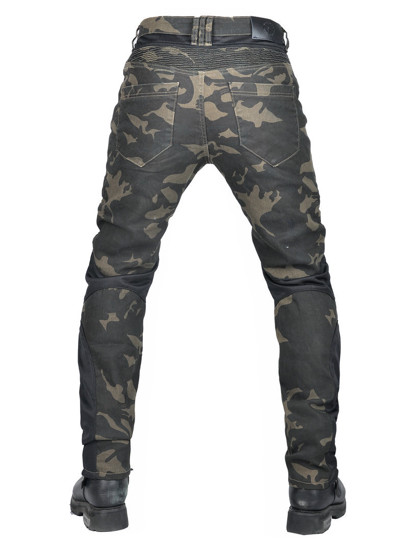 VOLERO motocicleta jeans casual vintage motocicleta pantalones camuflaje verano malla transpirable resistente a la caída ciclismo Pantalones