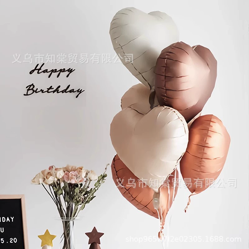 Розовый Любовь алюминиевый шар плавающий пустой помолвка свадьба исповедь романтическая атмосфера сцена макет День рождения украшение в форме сердца