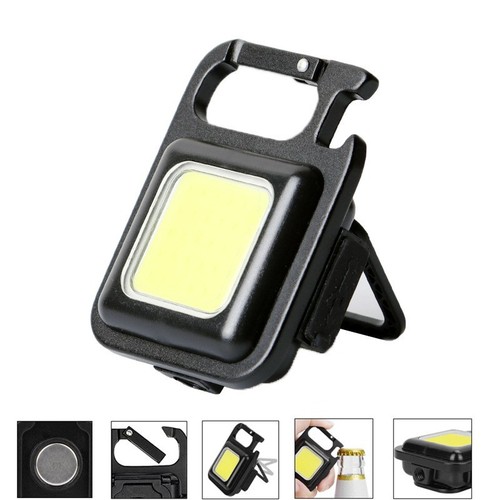Multi-functional Portable USB Mini Keychain Light High-lumen COB Work Light Camp Light Emergency Outdoor Camping Light