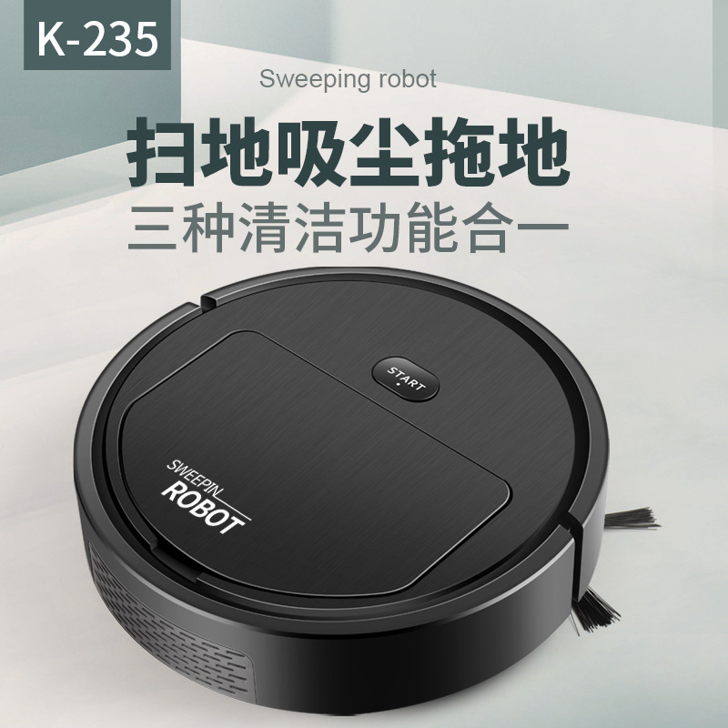 Three-In-One Smart Sweeping Robot Rechargeable Household Automatic Cleaning Machine Lazy Vacuum Cleaner Gift Wholesale