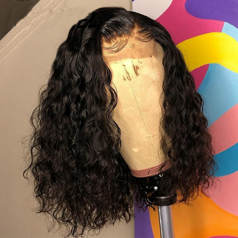 [Same Style at Low Price] Foreign Trade Wig for Women with Short Curly Hair, Middle Parted Corn Perm, African Black Small Curly Hair Chemical Fiber Headgear