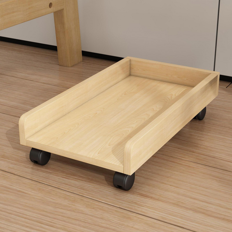 Desktop Computer Host Bracket Removable Pulley Placement Rack Chassis Cabinet Base Host Cabinet Tray Bracket